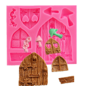<span class=keywords><strong>Moule</strong></span> à gâteau en <span class=keywords><strong>silicone</strong></span> économique, populaire, avec motifs 3D classiques de style européen (contes de fées, cabane en rondins, portes, fenêtres, bassin, champignons, couronne) - Product Image 6
