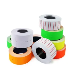 Factory price 500 Labels 21 x 12 White Wave Self Adhesive Sticker Paper Pricing Gun Tag Label for Price Labeller