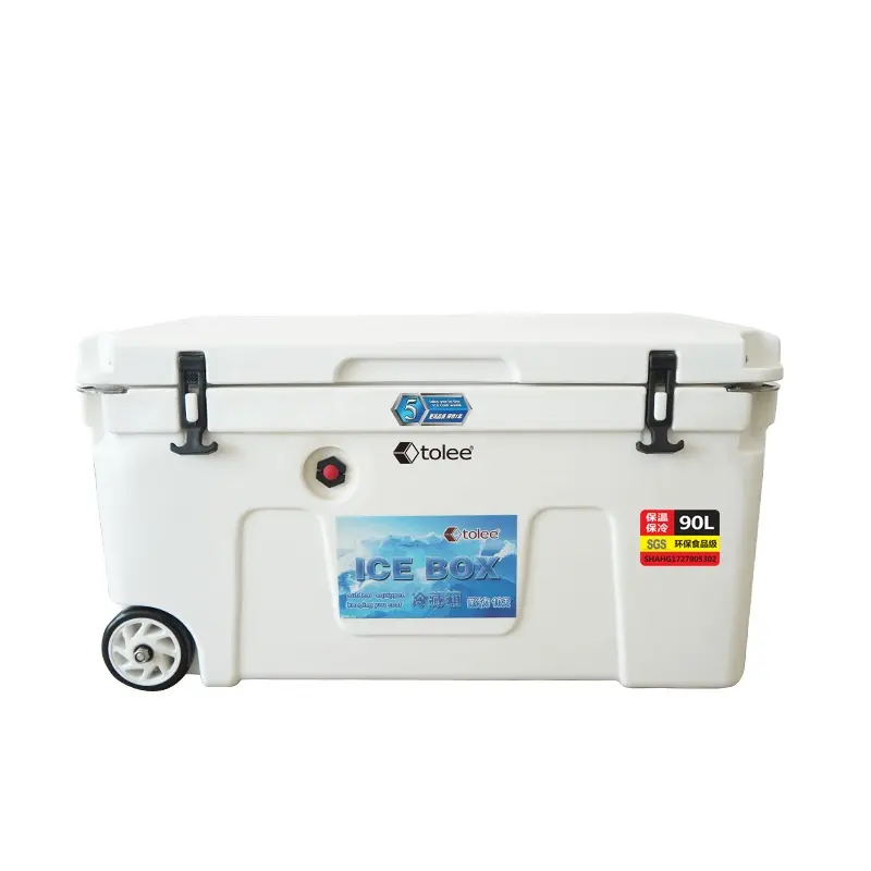 Tolee nhựa ICE box90l nhà máy trực tiếp bán hàng PU cách điện Ice làm mát ice ngực hộp mát cho cắm trại ngoài trời