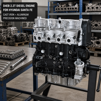 Ensemble complet de moteur diesel turbo CRDi VGT 2,2 L pour Hyundai Santa Fe D4EB
