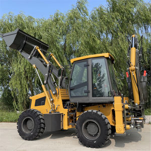 Бесплатная доставка мини-экскаватор-погрузчик 4x4 Компактный трактор с экскаватором-погрузчиком retroexquadora для продажи - Product Image 6