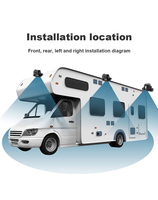 Système de caméra de recul 3D 360° AI pour voiture, étanche IP67, vision nocturne HD 1080P, DVR pour SUV et camion