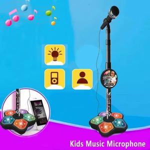 Microphone pour enfants avec support, karaoké, instrument de musique, jouet éducatif pour développer le cerveau, cadeau d'anniversaire pour fille et garçon - Product Image 6
