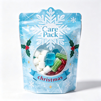 Sacs en forme de Noël en gros, emballages de bonbons recyclables pour décorations de fêtes, cadeaux pour enfants, friandises