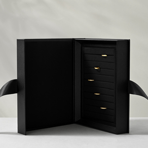 FANXI - Caja de Regalo para Joyería con Forma de Libro, Logotipo Personalizado, Caja de Embalaje Grande para Collares y Joyas - Product Image 6
