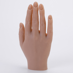 Flexible Bendable <b>Nail</b> Training <b>Hand</b> <b>Practice</b> Silicone Manicure Soft Salon Mannequin <b>Nail</b> Art Prosthetic Showing Tool Kit Set - Product Image 1