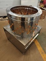 Plumeuse électrique pour volailles avec moteur et doigts en caoutchouc souple, capacité de 3-4 kg pour les usines de transformation de volailles