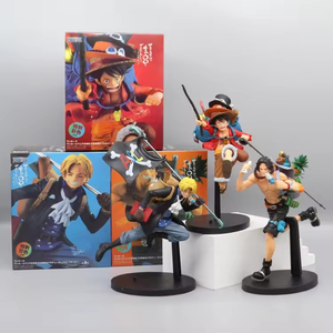Figura de Acción de Anime de PVC de <span class=keywords><strong>Luffy</strong></span>, <span class=keywords><strong>Ace</strong></span> y <span class=keywords><strong>Sabo</strong></span> en Oferta, Modelo de Juguete Promocional - Product Image 2