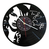 Horloge Murale Classique Moderne avec Aiguille à Quartz Super Duo en Plastique, Impression Personnalisée CD, Nouveauté 2026 Créative