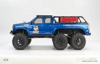 CROSSRC AT6 1/10 RC Crawler 6x6 Unimog Brushed Truck Trois essieux portiques 6 roues motrices Verrouillage de différentiel indépendant 2 vitesses Modèle de loisir RTR