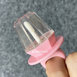 JANCY Paquete de 8ml de gran capacidad anillo de dedo azul en forma de rosa iptint botella Mini lindo brillo de labios tubos contenedor con varitas - Product Image 6