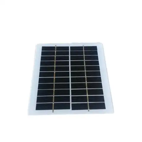 Mini 2W 2.1W 6V 5V Module solaire monocristallin 130X130mm taille panneaux solaires en verre pour charge de batterie 3.7V