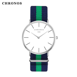 Reloj Minimalista de Moda para Hombre, Marca <span class=keywords><strong>Chronos</strong></span>, Correa de Nailon, Logotipo Personalizado, Precio de Fábrica - Product Image 5
