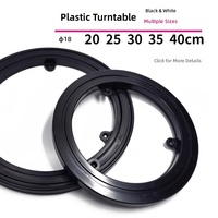 Puzzle-Tisch Acryl-Drehteller Manueller Kugellager-Hohlring Rotierende Basis Geräuschlos Schwarz/Weiß 18-40cm Sofort Lieferbar