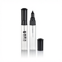Flacon en plastique 10 ml en PP avec bouchon à vis, stylo de retouche pour peinture, tube souple à presser, stylo pinceau pour nail art, sérigraphie