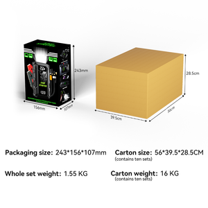 車両SOS用パワーバンクLEDフラッシュ緊急ブースター付き12Vカージャンプスターターポータブルオートパワーバスターバッテリー - Product Image 6