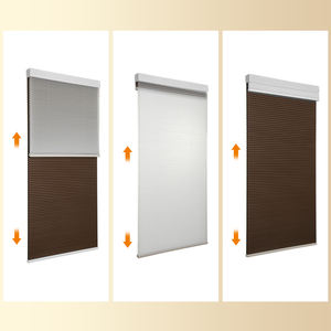 Double Motor Control Top Down Bottom up Honeycomb Window Blinds Blackout Light Filtering Cellular Shades Honeycomb <strong>Curtai</strong> - Product Image 2