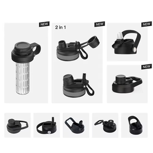 Bouteille d'eau isotherme pour le sport avec autocollants colorés, idéale pour la liste de parcs nationaux à visiter - Product Image 3