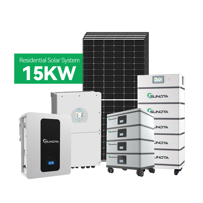 Hot Sale 10kW 15kW Full Set Single Three Phase Household On/off Grid Solar System High Efficiency Long Life Factory Price