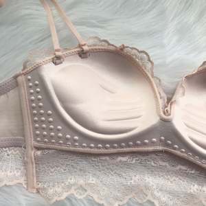 All'ingrosso reggiseno a <span class=keywords><strong>balconcino</strong></span> Push up Sexy in pizzo Plus Size biancheria intima con ferretto foderata in spugna - Product Image 5