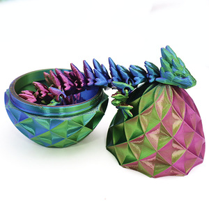 Vashine Figurine Dragon 3D Flexible <span class=keywords><strong>en</strong></span> Cristal pour Décoration Maison, Matériaux PLA Écologiques, Collection Colorée pour Enfants, Jouets Œuf de Dragon - Product Image 2