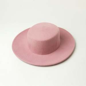 Chapeaux Ronds de Haute Qualité pour Adultes, Unisexe, Décontractés, pour Fêtes, Quatre Saisons, OEM, Sombrero Vaquero Rose avec Ruban et Corde - Product Image 2