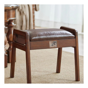 Cojín de Banco de zapatos de madera maciza, paquete suave grueso, puerta de entrada, sillón para el hogar, banco pequeño sub americano, Banco corto - Product Image 1