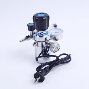 CO2ガスレギュレーターガスヒーター圧力流量計溶接CO2レギュレーター圧力調整ノブ付き空気圧減圧器 - Product Image 5