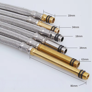 <span class=keywords><strong>Tuyau</strong></span> d'arrivée d'<span class=keywords><strong>eau</strong></span> en acier inoxydable pour robinet, flexibles d'arrivée d'<span class=keywords><strong>eau</strong></span> chaude et froide pour lavabos et éviers de cuisine, robinet pour lavabo de salle de bain - Product Image 5