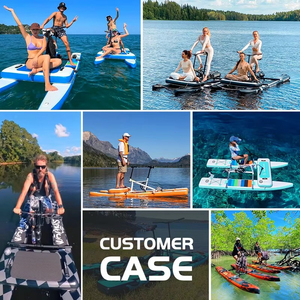 Bicicleta acuática inflable de pedal para agua salada, en stock en almacén en el extranjero, perfecta para alquiler comercial y de eventos. - Product Image 5