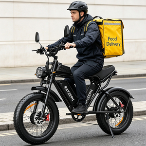 Food Delivery Electric Bicycle 52V40Ah Dual Battery Dual Motor Enduro Ebike Hydraulic Disc Brake Durable Takeaway Courier E Bike - Product Image 1