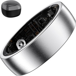 Smart <b>Ring</b> for Women <b>Men</b> Fitness Tracker Heart Rate SpO2 Sleep Monitoring Pedometer <b>Titanium</b> IP68 Waterproof No Heart Rate Monit - Product Image 1