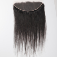 Vente en gros de cheveux humains vierges birmans à 100 %, closure frontale en dentelle 13x4 pré-épilée, dentelle HD transparente sans colle, densité 130 %