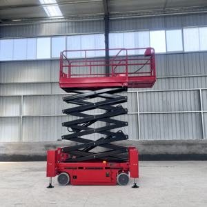 Elevador de tijera hidráulico eléctrico pequeño de 20 pies, 30 pies y 40 pies, acero autopropulsado, capacidad de 200kg con certificación CE - Product Image 6