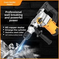 Marteau perforateur multifonction industriel tout cuivre, alimenté en courant alternatif 220V, pour perçage 32mm, vente directe transfrontalière, garantie 3 ans
