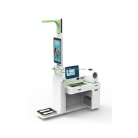 Huasheng Medische Professionele Gezondheidsscreenings Zelfcontrole Vital Kiosk OEM 21,5-inch Touchscreen Zonne-energie HS-V590