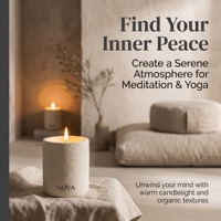 Bougie parfumée en pot en céramique personnalisé haut de gamme NOVA - Bestseller Amazon - Huiles végétales naturelles et mèche en bois pur avec boîte cadeau