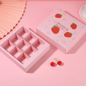 กล่องของขวัญกระดาษสี<span class=keywords><strong>ชมพู</strong></span>หรูหราสำหรับใส่ขนม <span class=keywords><strong>ล</strong></span>ูกอม สตรอว์เบอร์รี ช็อกโกแลต กล่องกระดาษใส่อาหารมีฝาปิด - Product Image 3