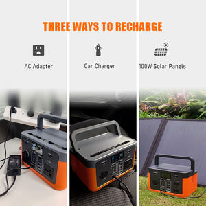 เครื่องกำเนิดไฟฟ้าพลังงานแสงอาทิตย์แบบพกพา 300W สำหรับตั้งแคมป์  แบตเตอรี่สำรองฉุกเฉินแบบพกพา ออลอินวัน ใช้งานร่วมกับอุปกรณ์ต่างๆ ได้ - Product Image 5