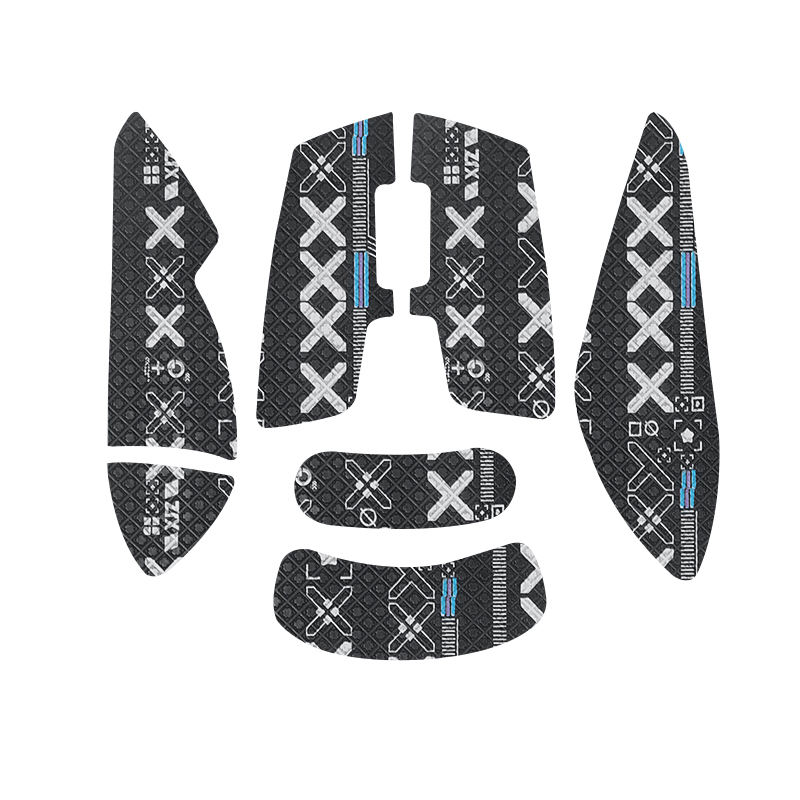 1 autocollant de souris tout compris, noir