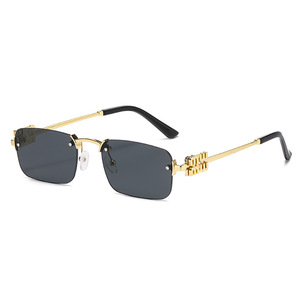 Sunglasses Women Metal <b>Frame</b> <b>Gold</b> Gradient Lens UV400 Protection <b>Square</b> Fashion Outdoors Cycling Driving - Product Image 4