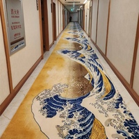 Einzigartiges Design 3D-Gedruckter Nylon 6 Teppich für Hotelkorridor und Lobby-Eingangsbereich Bodenbelag Wand-zu-Wand-Teppich