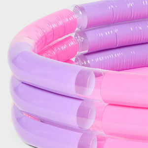 <span class=keywords><strong>Piscine</strong></span> gonflable ronde à 3 anneaux en PVC résistant rose pour enfants et tout-petits, bac à balles gonflable en plastique durable - Product Image 4