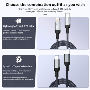 <span class=keywords><strong>C</strong></span>âble audio OTG pour carte son iPhone, adaptateur 8 broches de type <span class=keywords><strong>C</strong></span> vers <span class=keywords><strong>c</strong></span>âble d'éclairage pour iPhone 8 à 14 - Product Image 3