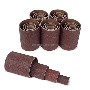 TPmax OEM Kit <span class=keywords><strong>de</strong></span> 24 manchons <span class=keywords><strong>de</strong></span> ponçage <span class=keywords><strong>en</strong></span> oxyde d'aluminium rouge, grain 80, pour perceuse à colonne, ponçage et polissage du <span class=keywords><strong>bois</strong></span>, du métal et <span class=keywords><strong>de</strong></span> la pierre - Product Image 1