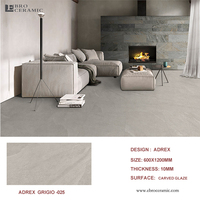 Carreaux de porcelaine flexibles 60x60 60x120 pour revêtement mural extérieur, aspect pierre, surface mate