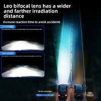 Nouvel état H4 lentille bifocale voiture phare LED Mini H4 plug-in moto Laser ampoule Fisheye conception ampoules