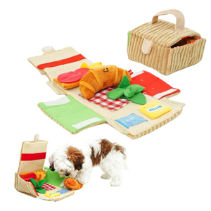 Cestino da Picnic con pancetta stile classico di alta qualità stuoia per cani in cerca di nascondiglio giocattolo tiene i cani occupati con il naso Set di giocattoli da lavoro - Product Image 1