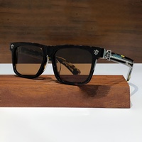 Boîte en acétate Uv400 eau argent bleu marron miroir verres colorés lunettes de soleil d'escalade mode rue logo personnalisé lunettes de soleil