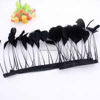 Plumes de canard dénudées, teintes, à prix abordable, pour costumes de carnaval, chapeaux et décorations de chapellerie